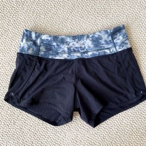 Lululemon Speed Up Shorts Tiedye Pattern